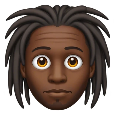 Dread head black dude  sticker