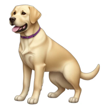 Labrador Retriever Dog Full Body sticker