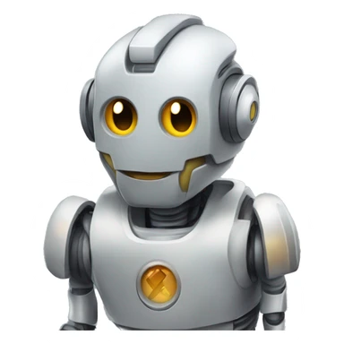 robot con la palabra mervis sticker