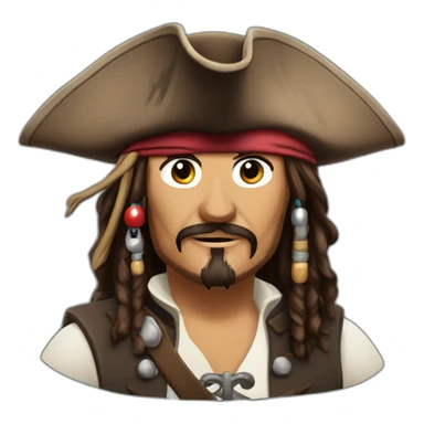 Captain Jack the Sparrow sticker