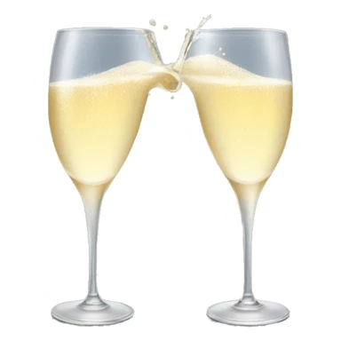 champagne pouring into glass sticker