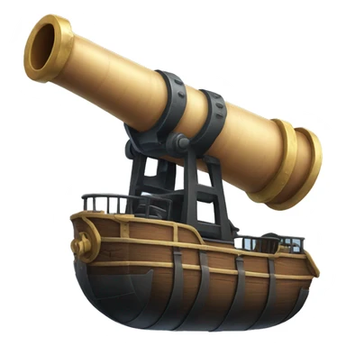 the ship cannon  sticker