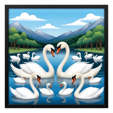swan lake sticker