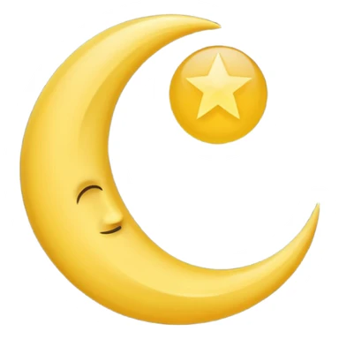 crescent moon sticker