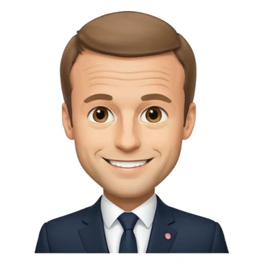 Cree moi un emoji Macron  sticker
