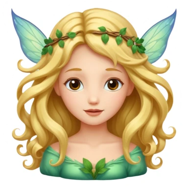 Dreamy hair open fairy  sticker