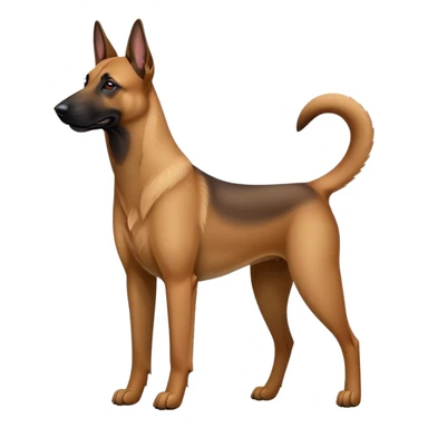 Malinois charbonnée  sticker