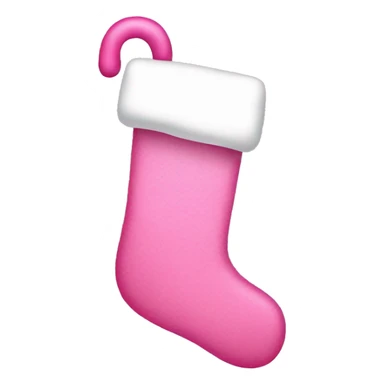 Pink Christmas stocking sticker