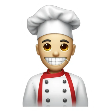 chefs kiss skull sticker