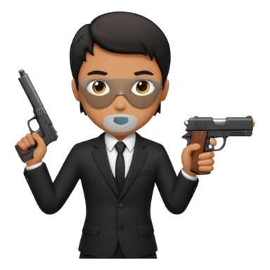 Me as secret agent sticker