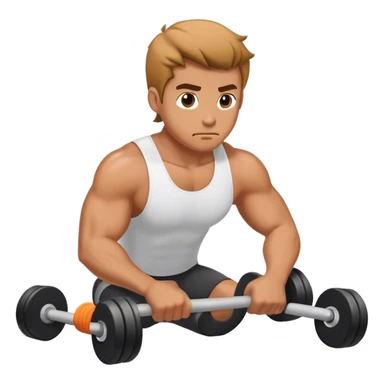 gym guy foam-rolling sticker