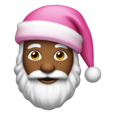 Pink santa clause  sticker