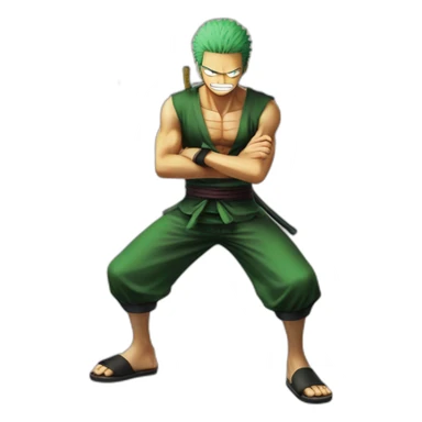 Roronoa zoro one piece sticker