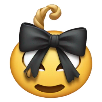 gif with bow of emoji sticker