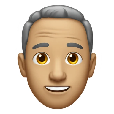 Man with nose falling off sticker