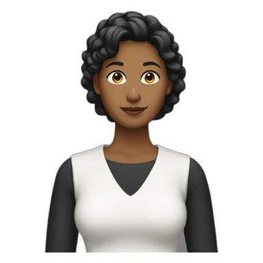 mujer mezclsa de raza negra y blanca sticker