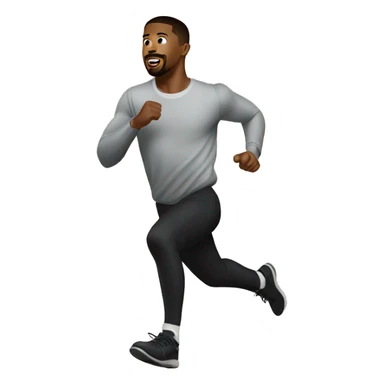 michael b jordan running sticker