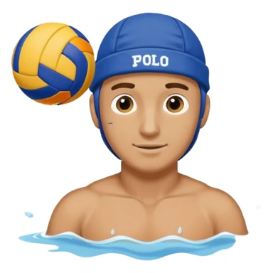 Guy playing waterpolo sticker