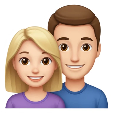 Girl with her boyfriend  sticker