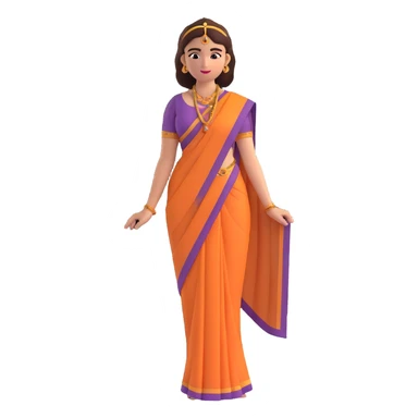 pretty lady in a sari sticker