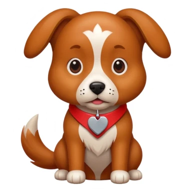 Dog check mark red sticker