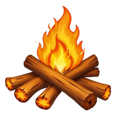 camping fire sticker