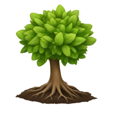 new tree sprouting sticker