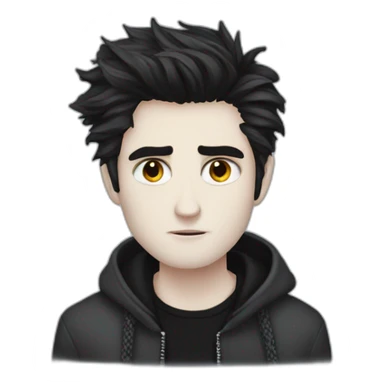 Emo edward cullen close up sticker