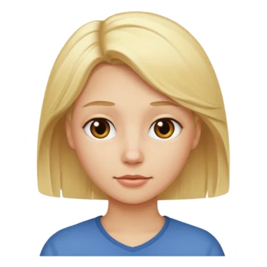 no head,blonde hair sticker