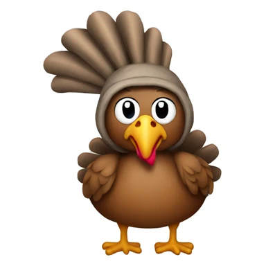 Turkey wearing a hoodie sticker
