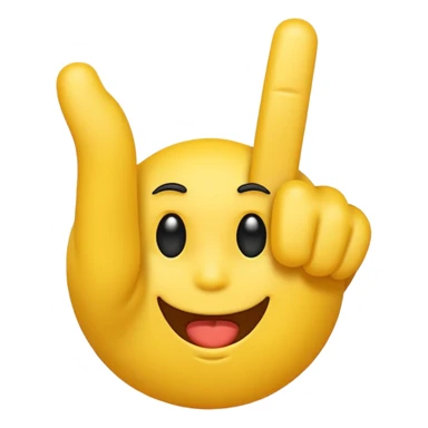 I want an emoji with all the fingers up and only the middle finger on a 90 degree angle sticker