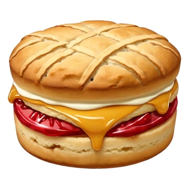 just one scone, no layers in the middle sticker