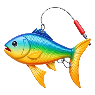 fake bait fishing sticker