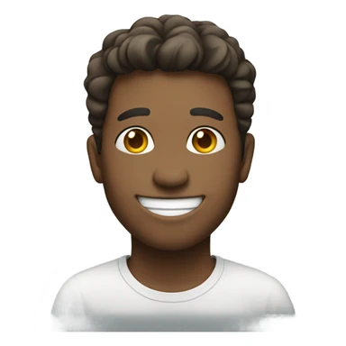 Smiling face peace out sticker