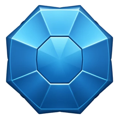 Centang biru segi 12 sticker