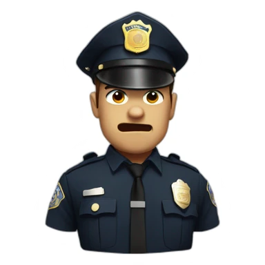 Cops angry sticker