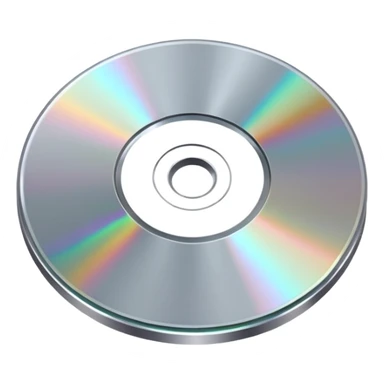 shiny CD tilted sticker