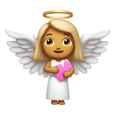 An angel holding a pink sign that says don’t crash out sticker