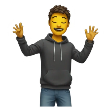 Personne qui dab sticker