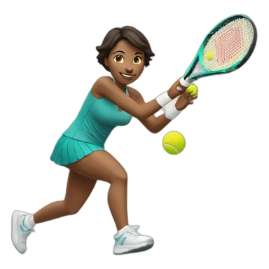 Montse devesa tennis sticker