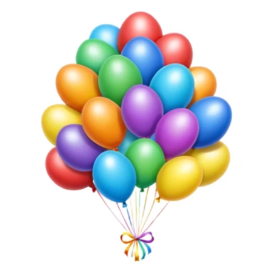 easter rainbow bouncy balloons poopmoji  sticker