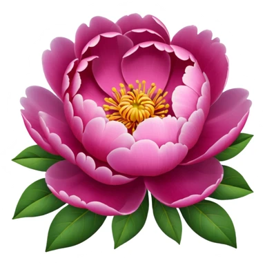 Peonies with multi colors sticker