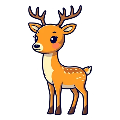 Deer sticker