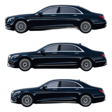 Mercedes s maybach 2023 two color profile view sticker