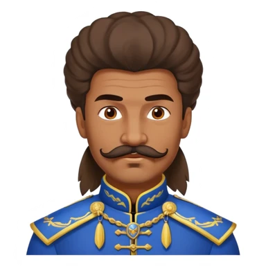 A Ukrainian Cossack warrior, with his typical mustache and hair cut sticker