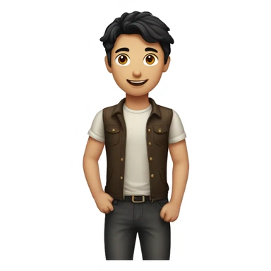 "Emoji of a fair-skinned boy with black hair and a fair-skinned girl with red hair." sticker