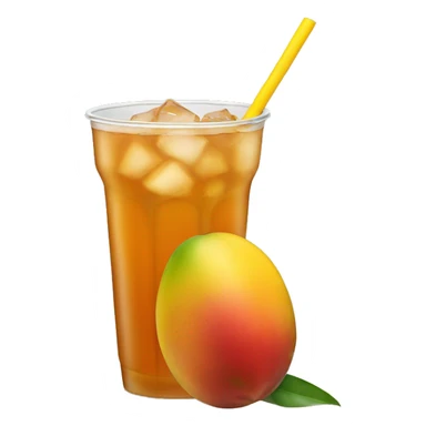 Mango ice tea sticker