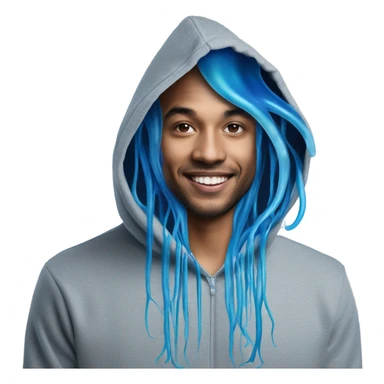 Blue Jellyfish hoodie  sticker