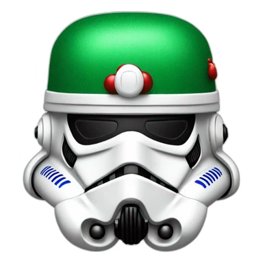 Stormtrooper-santclaus hat sticker
