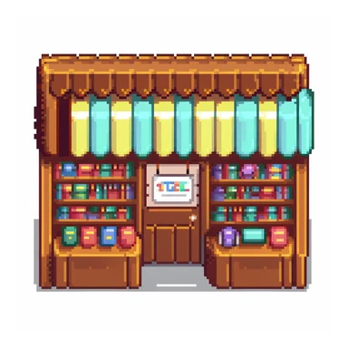 book store front sticker